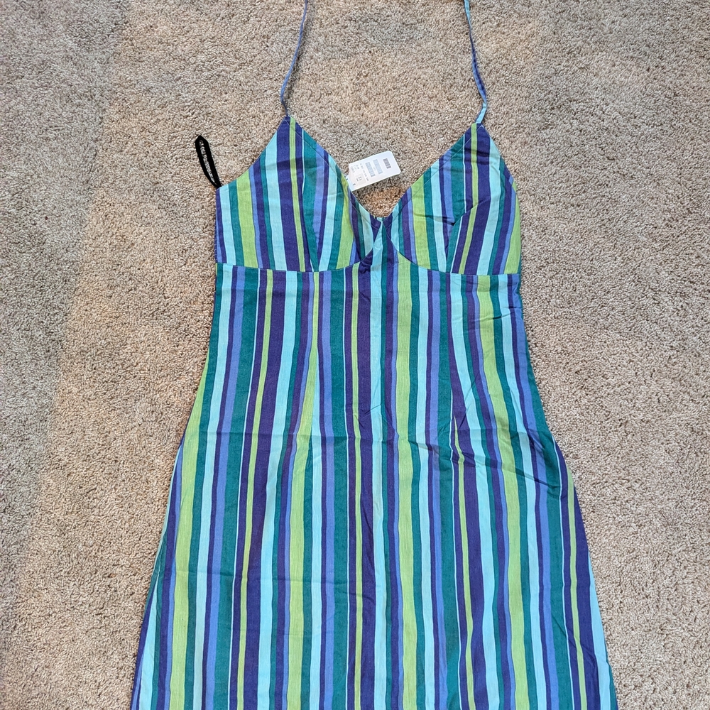 H&M Multicolor Striped Dress. New. Perfect For A Holiday Getaway Or Spring Break